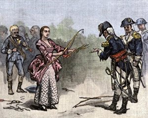 Burn Prints: Mrs. Motte helps the American army burn her home