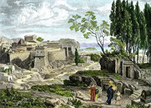 Ancient History Collection: Mycenae in ancient Greece, circa 1400 BC