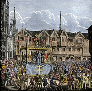 Literature & theater Gallery: Mystery play performed in medieval Coventry, England