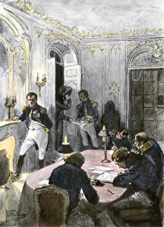 French History Prints: Napoleon dictating to his secretaries