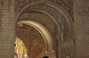 World Places:historical View Prints: Nasrid Palace in the Alhambra, Granada, Spain