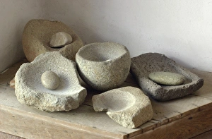 Food Prints: Native American metates y manos