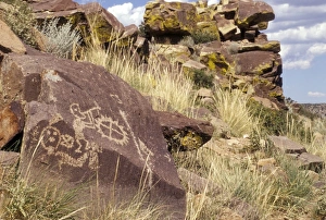 Pre Columbian Prints: Native American petroglyphs