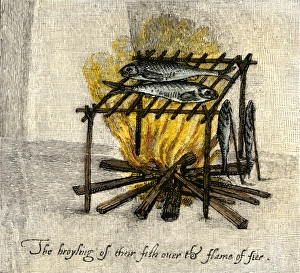 Fire Prints: Native American way of cooking fish
