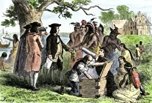 Diplomacy Gallery: Native Americans friendship with William Penn