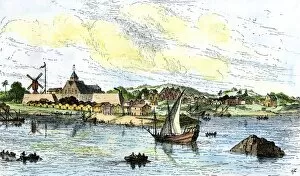 Sea Port Gallery: New Amsterdam, mid-1600s
