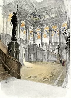 : New Library of Congress building, 1890s