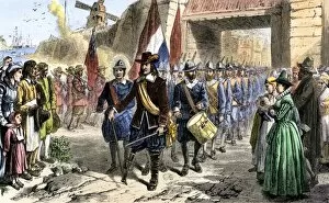 New Netherland Gallery: New Netherland surrendered to the English, 1664