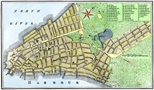Harbor Gallery: New York City map, 1767