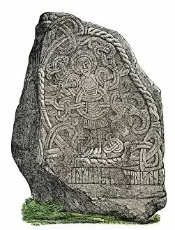 Pre Historic Gallery: Nordic runestone in Jutland