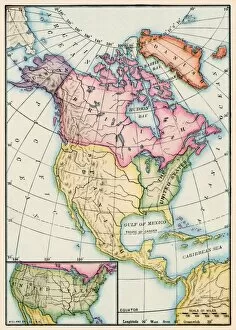 Alaska Collection: North American territories in 1783