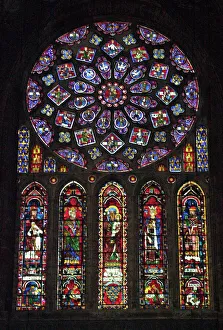 North rose window of Chartres Cathedral
