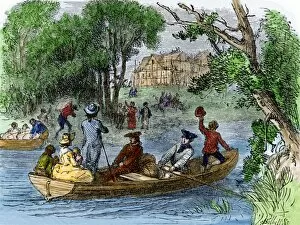 Ohio River bringing settlers to the Old Northwest