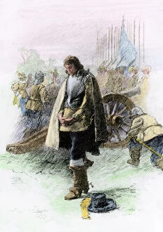 Images Dated 6th December 2011: Oliver Cromwell at Edgehill, English Civil War