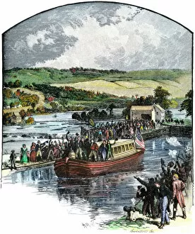 Canal Boat Gallery: Opening the Erie Canal, 1825