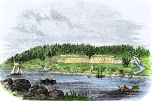Oregon Trail Gallery: Oregon City, terminus of the Oregon Trail, 1850s