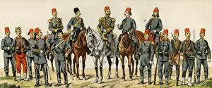 Ottoman Gallery: Ottoman Turk military officers, 1900