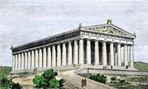 Ancient Civilization Collection: Parthenon in ancient Athens