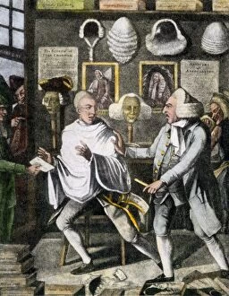 Independence Gallery: Patriot barber shaving British heads in New York City