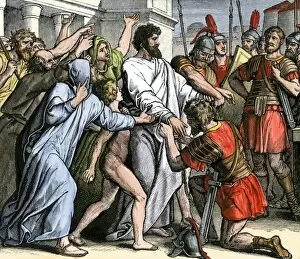 Ancient Roman Gallery: Paul arrested in Jerusalem