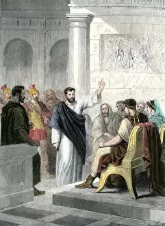 Israelites Gallery: Paul a prisoner of Agrippa