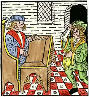 16th Century Gallery: Peasant paying rent in the late Middle Ages