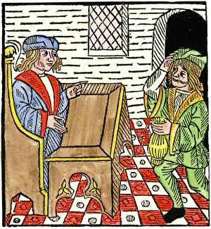 Farm Gallery: Peasant paying rent in the late Middle Ages