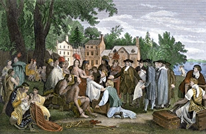 Lenape Gallery: Penns treaty with Native Americans