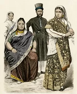 British Empire Gallery: People of India in traditional attire