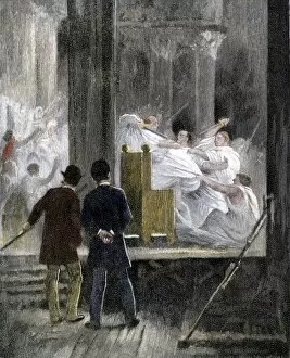 Murder Gallery: Performance of Shakespeares Julius Caesar, 1880s