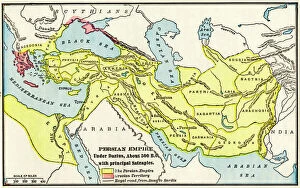 Mediterranean Sea Collection: Persian Empire about 500 BC
