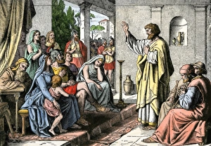 Christianity Gallery: Peter preaching in the house of Cornelius