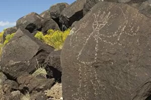 Images Dated 19th September 2007: Petroglyph near Albuquerque, New Mexico