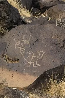 Native americans, petroglyph near albuquerque new mexico