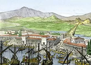 Ancient Athens Gallery: Piraeus and city of ancient Athens