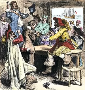 Charleston Gallery: Pirates in Charleston, South Carolina, 1700s