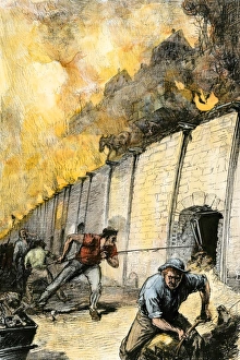 Burning Gallery: Pittsburgh coke ovens, 1880s