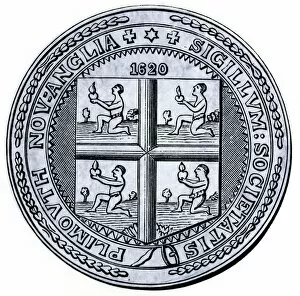 English Colony Collection: Plymouth Colony seal