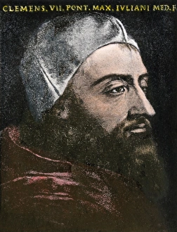 Italy Prints: Pope Clement VII, originally named Giulio de Medici