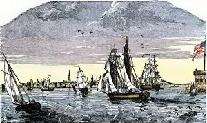 Sail Boat Gallery: Port of Charleston, South Carolina, 1840s