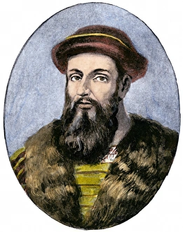 Globe Prints: Portuguese explorer Ferdinand Magellan
