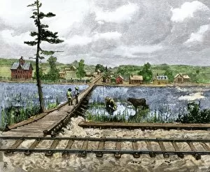 Wet Land Gallery: Prairie settlement along the transcontinental railroad
