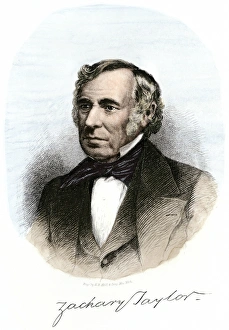 Signature Prints: President Zachary Taylor, with his autograph