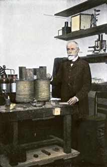 Experiment Prints: Professor Henri Becquerel in his laboratory