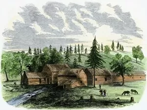 Forty Niner Gallery: Prospectors cabins, California Gold Rush