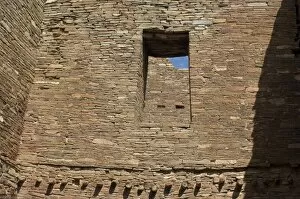 Archeological Site Gallery: Pueblo Bonito window, Chaco Canyon NM