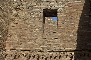 13th Century Collection: Pueblo Bonito window, Chaco Canyon NM
