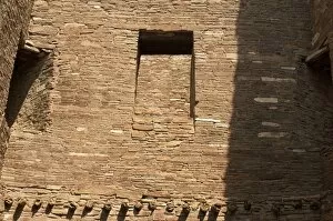 Archeological Site Gallery: Pueblo Bonito windows, Chaco Canyon NM