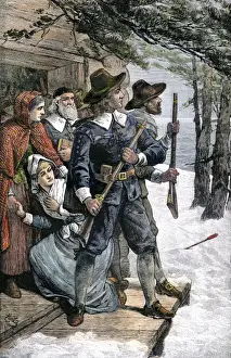 Puritans on alert while celebrating Christmas in colonial Massachusetts