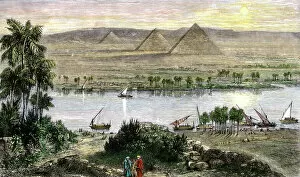 Ancient Gallery: Pyramids along the Nile